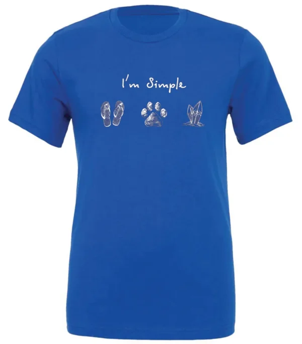 ViralFindings Crewneck T-Shirt with I’m Simple Minimalist Humor Design