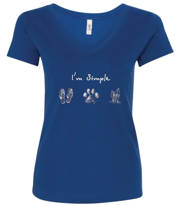 ViralFindings I’m Simple V-Neck T-Shirt, Funny Unisex Graphic Tee