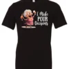 black funny alcohol t-shirt featuring a drunk grandma holding a glass of cocktail each hand and it says I make pour decisions