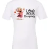 white funny alcohol t-shirt featuring a drunk grandma holding a glass of cocktail each hand and it says I make pour decisions