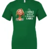 green humor t-shirt featuring a young blonde girl with an embarrassed face saying I should have a warning label