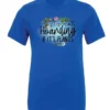 blue plant lover t-shirt with the quote it’s not hoarding if it's plants