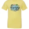 yellow plant lover t-shirt with the quote it’s not hoarding if it's plants