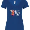 Viralfindings: It's Wine Time V-Neck T-Shirt Graphic Humor Tee