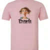pink sarcasm lover t-shirt featuring a young girl, with long brown hair and a face of contempt saying people, not a big fan