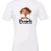 white sarcasm lover t-shirt featuring a young girl, with long brown hair and a face of contempt saying people, not a big fan
