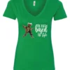 green marihuana v-neck t-shirt featuring a black old woman dancing and it says plant based life style