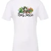 white funny plant lover t-shirt with three flower pots with the quote plant junkie