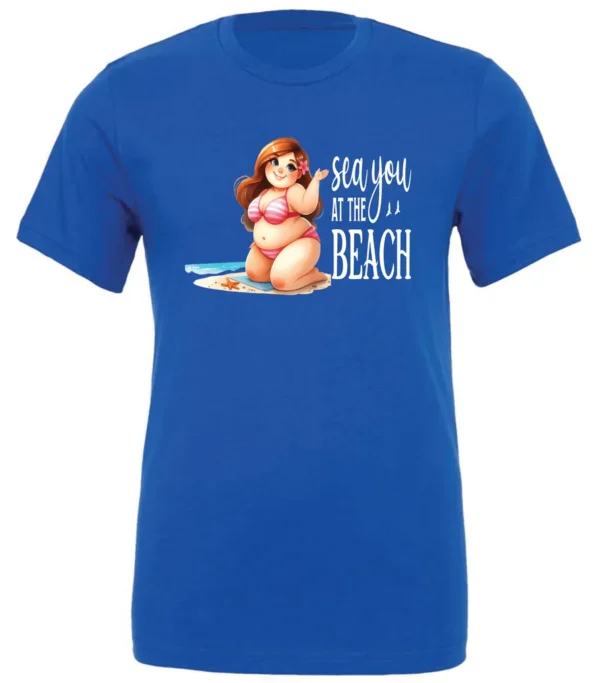 Crewneck T-Shirt Online – ViralFindings Sea You At The Beach Summer Tee