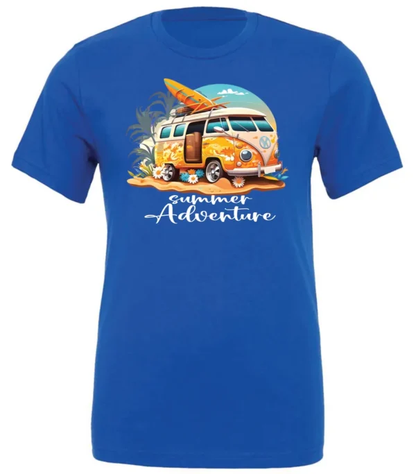 ViralFindings Crewneck T-Shirt with Summer Adventure Funny Vacation Design