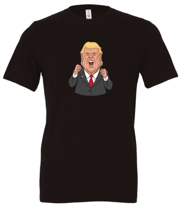 Donald Trump very angry t-shirt black