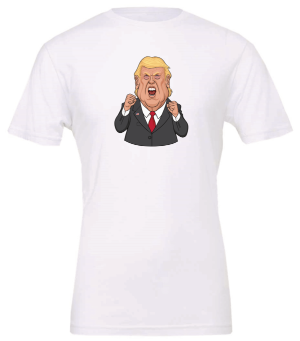 Donald Trump very angry t-shirt white