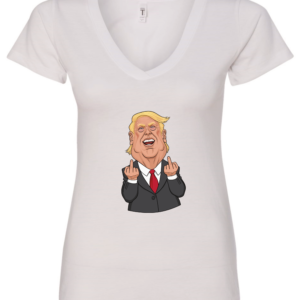 Donald Trump Middle Fingers Meme | V-Neck