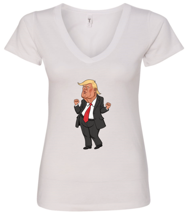 Donald Trump dancing viral meme v-neck white
