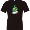 black christmas t-shirt the grinch midle finger