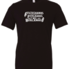 black t-shirt saying escuchamos juzgamos y nos burlamos