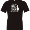 black alcohol t-shirt saying I don't get drunk i get awesome