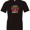 black t-shirt saying i'm not crabby i just hate everyone featuring a red crab with sunglasses
