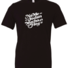 black t-shirt saying no me jodan mucho hoy