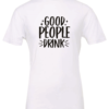 white alcohol t-shirt saying good people drink