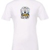 white t-shirt saying holy sheet with a toilet paper with a surprised face eyes and mouth open