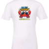 white t-shirt saying i'm not crabby i just hate everyone featuring a red crab with sunglasses