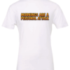 white t-shirt saying morning are a personal attack