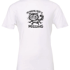 white t-shirt saying my normal mode is missing featuring a crazy cat