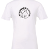 white t-shirt featuring a capybara saying my stress is on vacation