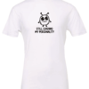 white t-shirt featuring a confused ciature saying still loading my personality