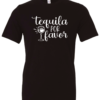 black alcohol t-shirt saying tequila por favor