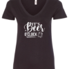 black alcohol v-neck t-shirt saying It's beer o' clock